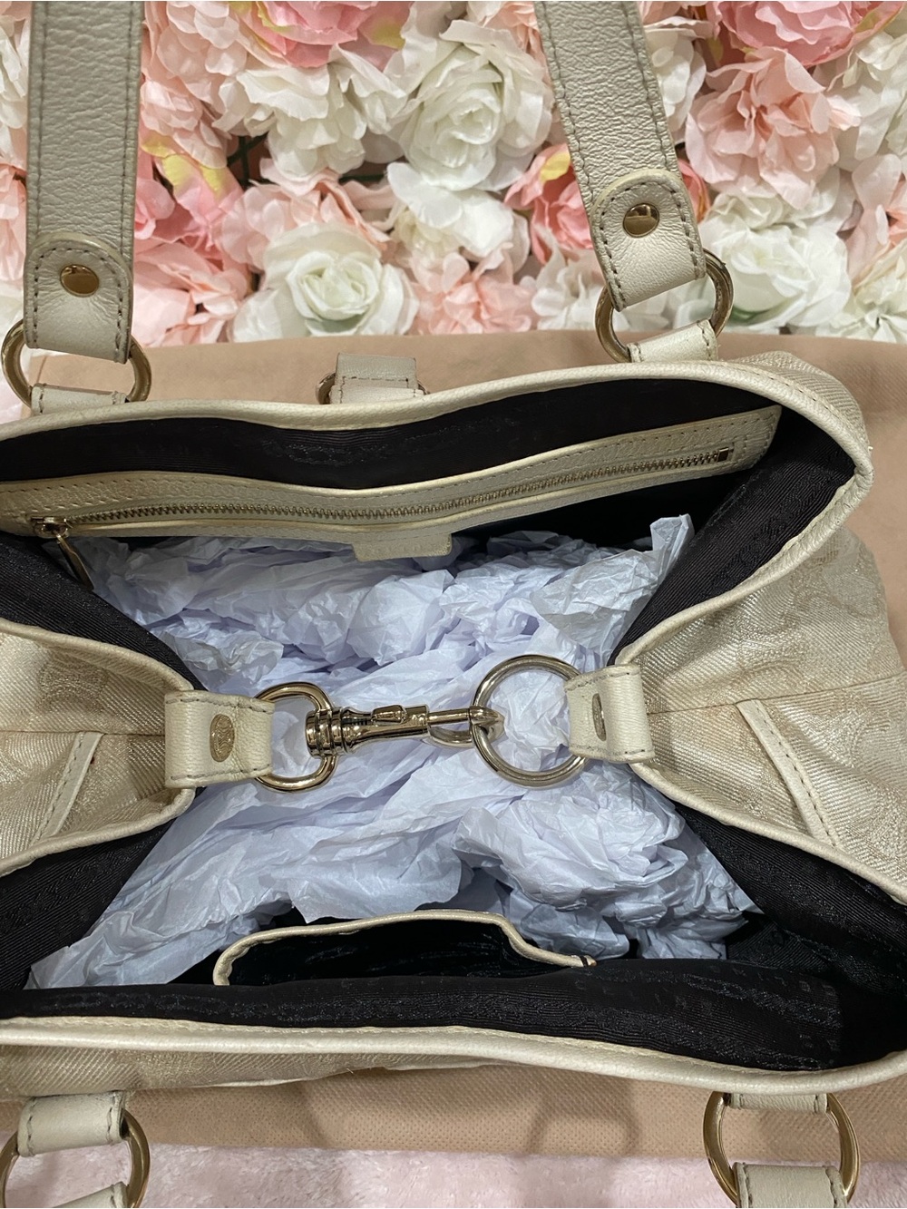 Celine Ruched Monogram Bag - Picture 8 of 9